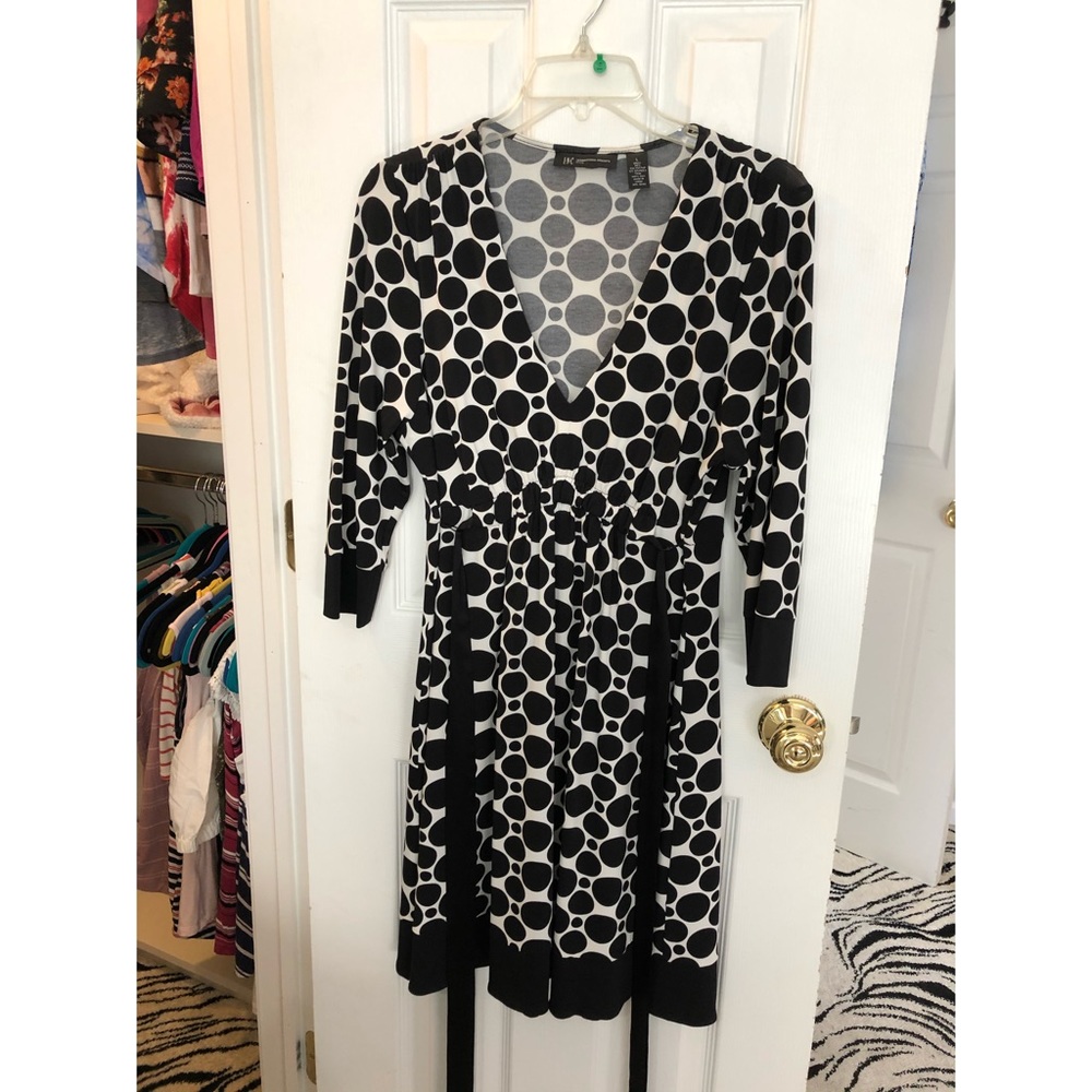 Inc - Black and white dress - size large